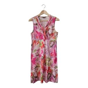 Tommy Bahama Floral Mini Dress - Pink and Green